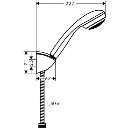 Душевой гарнитур Hansgrohe Crometta 85 1jet [27577000]