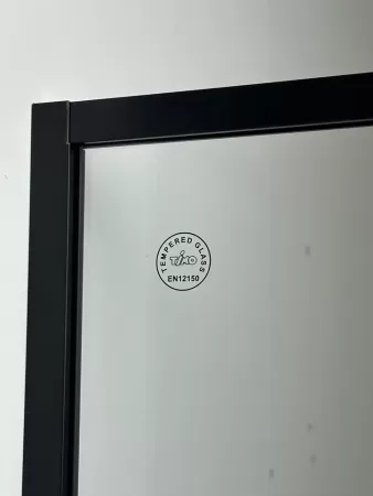 Timo Душевая дверь TDSS-140/03C-8L, раздвиж 1400*2000, проф черный, стекло проз 8 мм