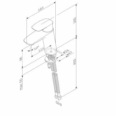 Смеситель для раковины AM.PM Spirit 2.1 F71A02100