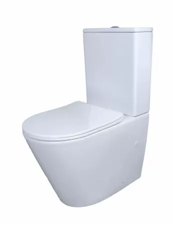 Напольный унитаз Gid Tr2179 62221Y белый, безободковый, микролифт дюропласт