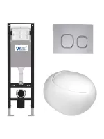 Комплект инсталляции с унитазом Weltwasser AMBERG 350 + JECKENBACH 004 GL-WT + AMBERG RD-CR