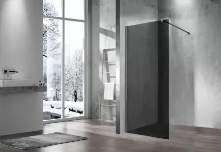 Душевая перегородка Vincea Walk-In VSW-1H100CGGM, 1000*2000, вороненая сталь, стекло тонированное