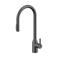 Смеситель для кухни Paulmark UNIVERSAL Un213880-GM, вороненая сталь