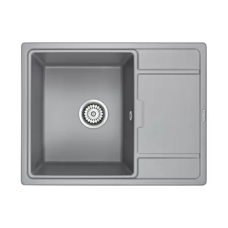Мойка Paulmark FLUGEN 50-650 PM216550-GRM 500х650х200 мм, IT-GRANIT, серый металлик