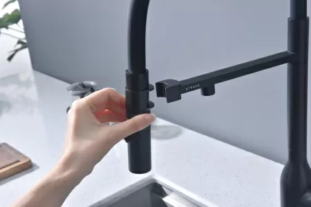 Смеситель для кухни Paulmark MAGNETO ONE Ma213188-AN, антрацит